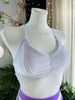 TOP LARA WHITE VELOUR AND WHITE RUBBER OUTLET -40%