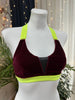 TOP KIM BURGUNDY VELVET YELLOW RUBBER OUTLET -35%