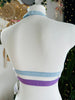 TOP KIM WHITE 3D GREEN FINISH PURPLE/BABY BLUE RUBBER OUTLET -40%
