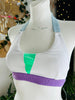 TOP KIM WHITE 3D GREEN FINISH PURPLE/BABY BLUE RUBBER OUTLET -40%