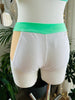 SHORT MY FAV WHITE 3D AND GREEN VELVET NUDE MESH OUTLET -40%