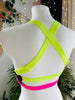 TOP KIM BLACK LEATHER ORANGE 3D AND PINK/YELLOW RUBBER OUTLET -40%
