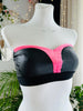 TOP WONDERWOMAN BLACK LEATHER /BARBIE PINK VELOR AND BLACK RUBBER -40%