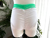 SHORT RAKISH WHITE 3D VELOUR PURPLE RUBBER JELLY BELLY APPEL MINT OUTLET -40%