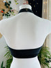 TOP STRAP LEATHER MAT WITH NUDE MESH AND BLACK RUBBER -40%