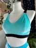 TOP LARA JELLY BELLY SKY VELVET AND BLACK FINISH OUTLET -35%