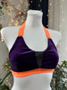 TOP KIM DARK PURPLE VELOUR WITH ORANGE FINISH OUTLET -35%