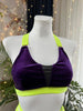 TOP KIM DARK PURPLE VELOUR WITH YELLOW FINISH OUTLET -35%