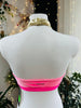 TOP POSH PINK VELVET NUDE MESH OUTLET -40%