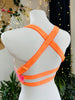 TOP KIM BARBIE PINK VELVET WITH ORANGE RUBBER OUTLET -35%