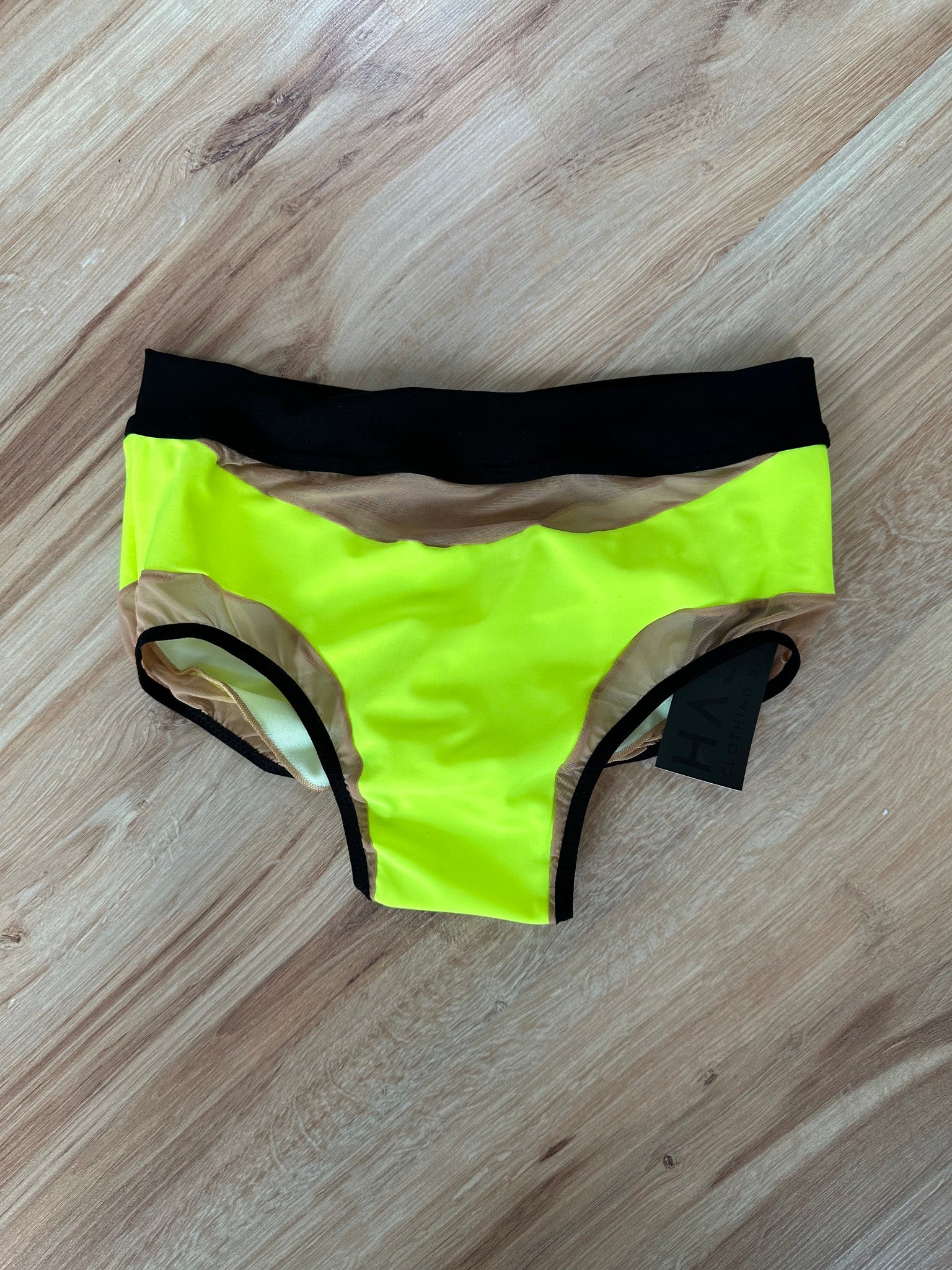 DREAM NEON YELLOW NUDE MESH AND BLACK FINISH OUTLET -25%