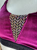 TOP KIM PLUM VELVET MULTICEQUIN OUTLET -40%