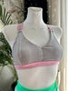 TOP LARA LIGHT GRAY VELVET BABY PINK RUBBER OUTLET -40%