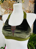 TOP KIM OLIVE MULTICEKIN VELOUR AND GREEN RUBBER OUTLET -35%