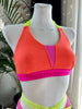 TOP KIM NEON ORANGE 3D/ NEON PINK 3D AND NEON YELLOW RUBBER OUTLET -35%