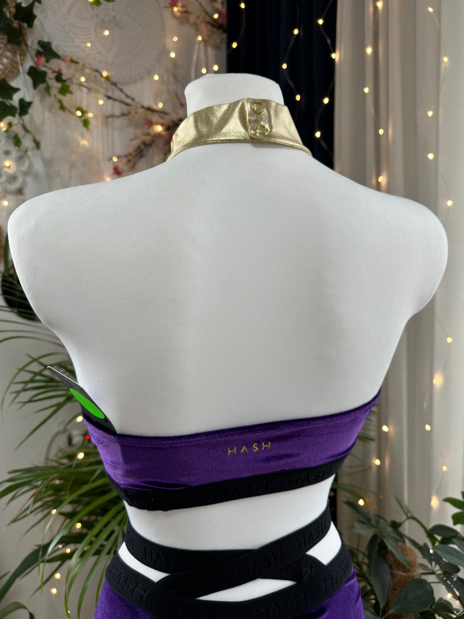 TOP POSH DARK PURPLE WITH GOLD OUTLET -35%