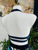 TOP KIM BLUE NAVY VELOUR BLUE RUBBER OUTLET -35%
