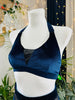 TOP KIM BLUE NAVY VELOUR BLUE RUBBER OUTLET -35%