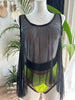 TUNIC BLACK MESH UNISEX OUTLET