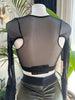 TOP MESHLOVE BLACK OUTLET -25%