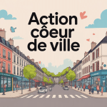 illustration action coeur de ville ville rénovée