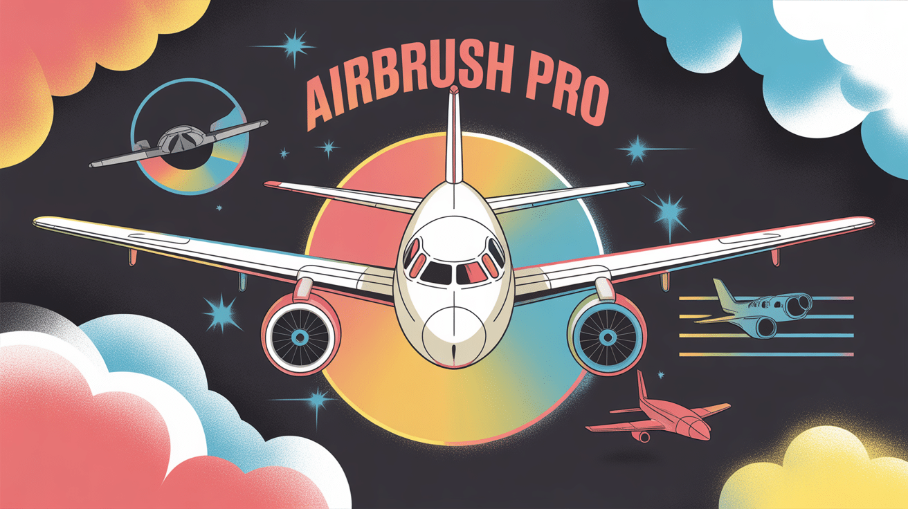 airbrush pro avis illustration moderne univers professionnel