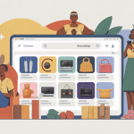 illustration e-commerce africain akouashop moderne