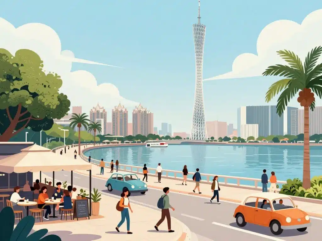 Almas Tower in Dubai quartier ambiance urbaine