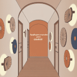 Couloir moderne avec appliques murales pour couloir design