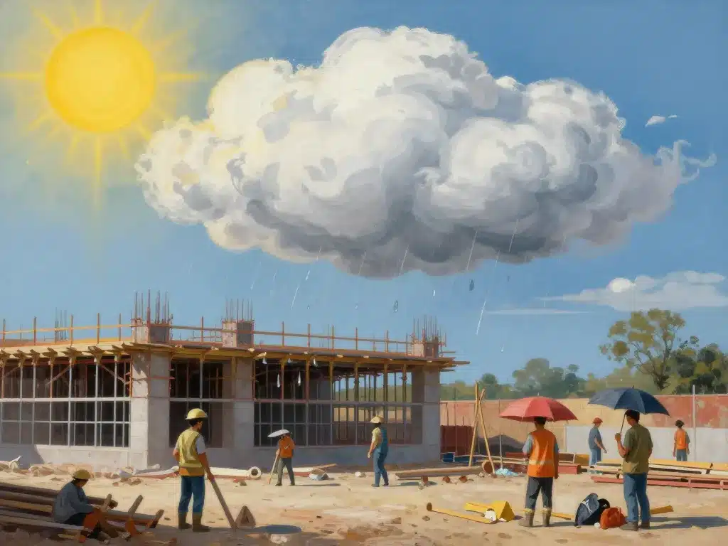 cibtp grand ouest interruption chantier météo