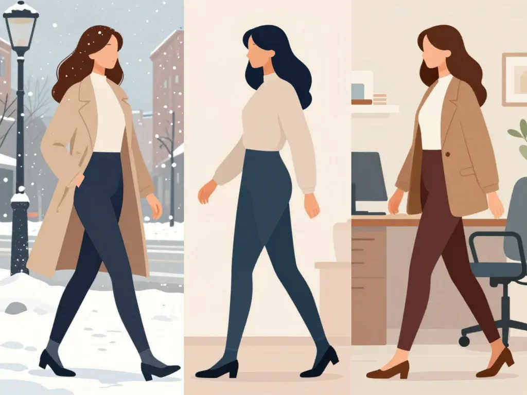 Collant polaire avis silhouettes mode hiver