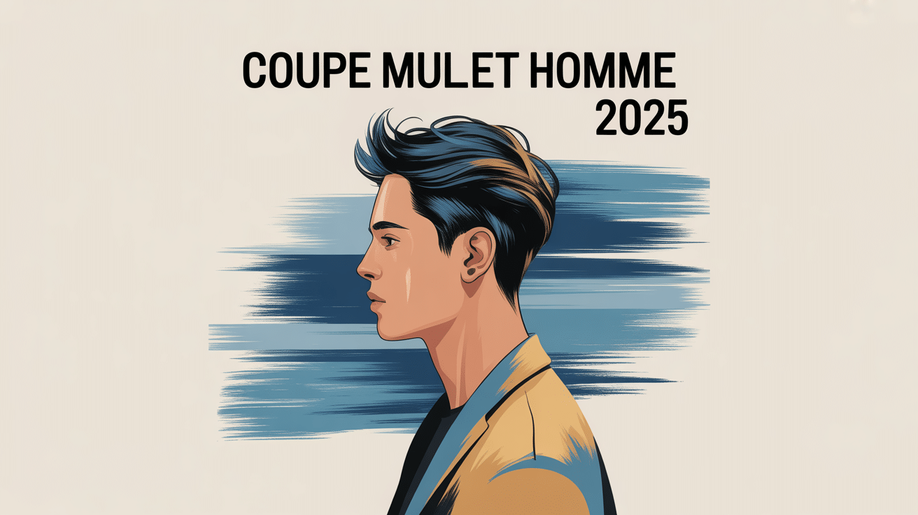 Coupe mulet homme 2024 image centrale mode moderne