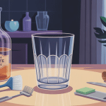 illustration enlever etiquette verre propre