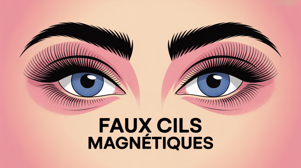 Faux cils magnétique avis image centrale stylisée
