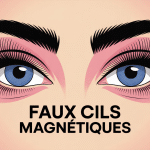 Faux cils magnétique avis image centrale stylisée