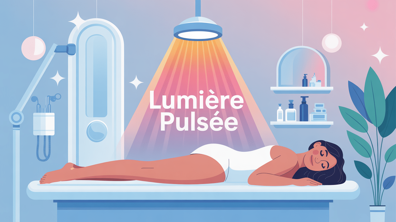 lumière pulsée avis dermatologue illustration jambe et bras