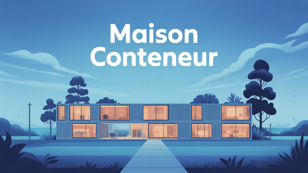 illustration maison conteneurs prix moderne
