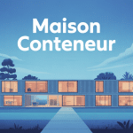 illustration maison conteneurs prix moderne