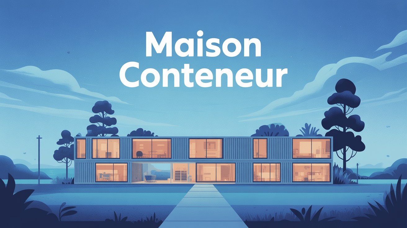 illustration maison conteneurs prix moderne