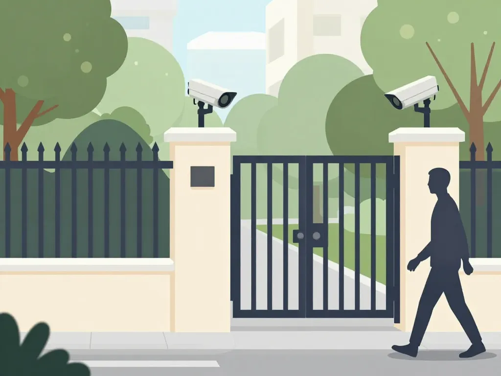 mon voisin passe sur mon terrain sans autorisation clôture portail photo