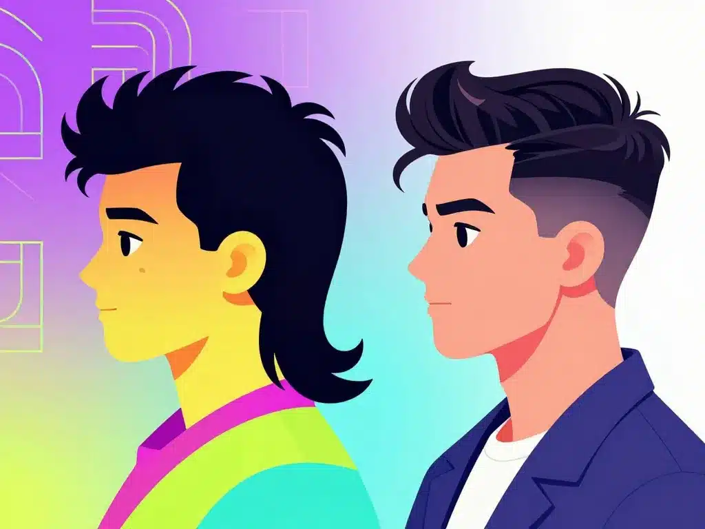 mulet homme retour moderne comparatif vintage