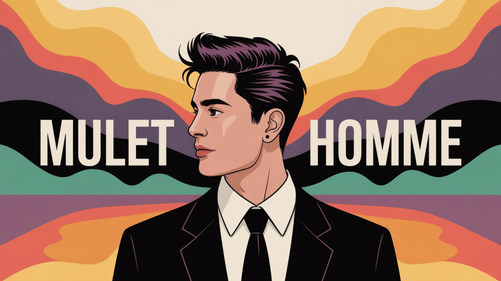 illustration mulet homme moderne stylisé