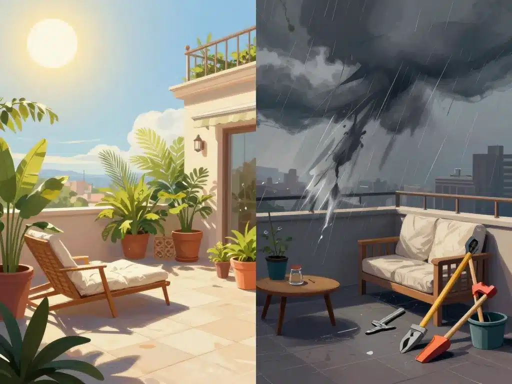 Avantages et défis d'un penthouse en image symbolique