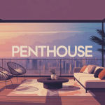 Penthouse moderne avec terrasse spacieuse et vue sur ville