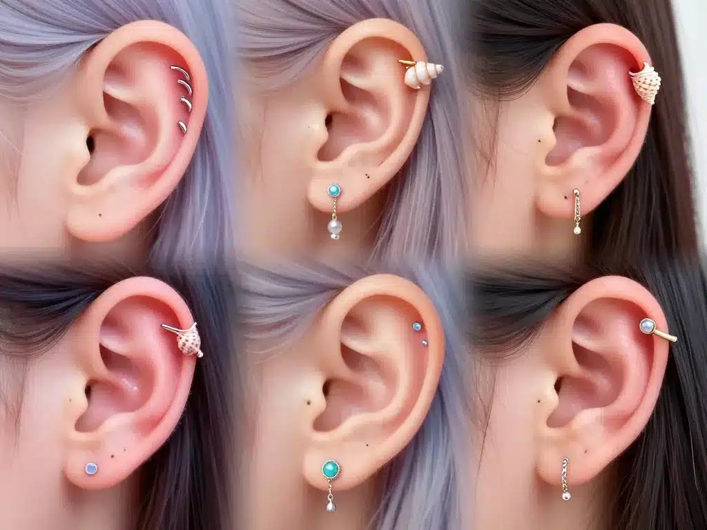 Piercing oreille nom, exemples illustrés des tendances populaires