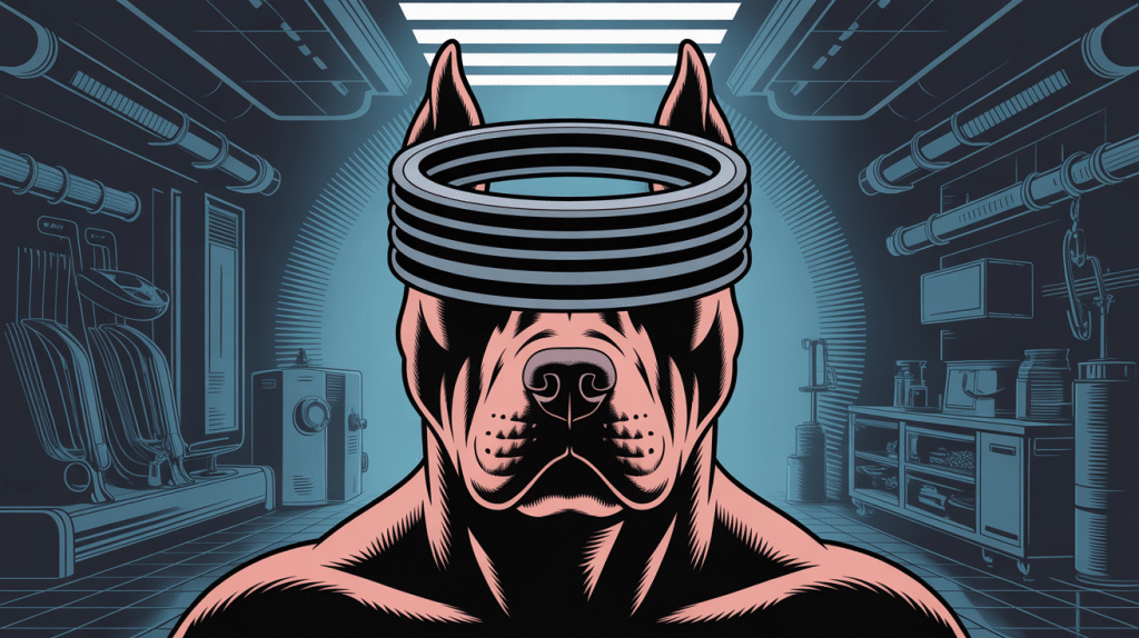 illustration rasoir pitbull avis tête chauve