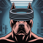 illustration rasoir pitbull avis tête chauve