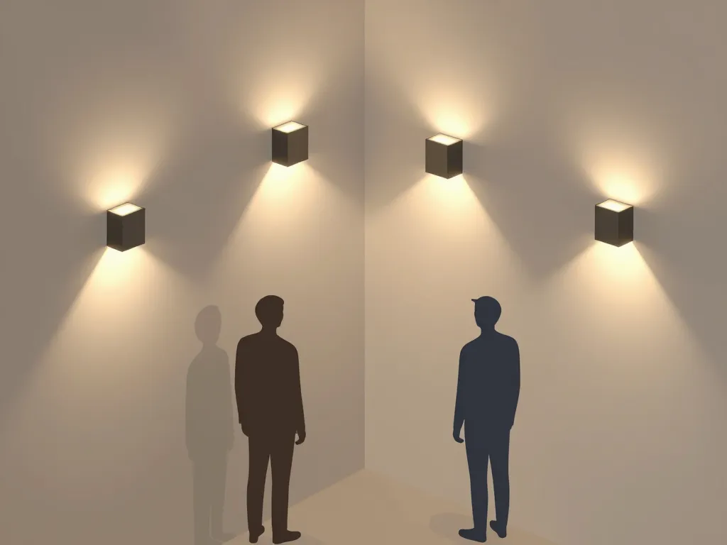 Diagramme concept appliques murales pour couloir