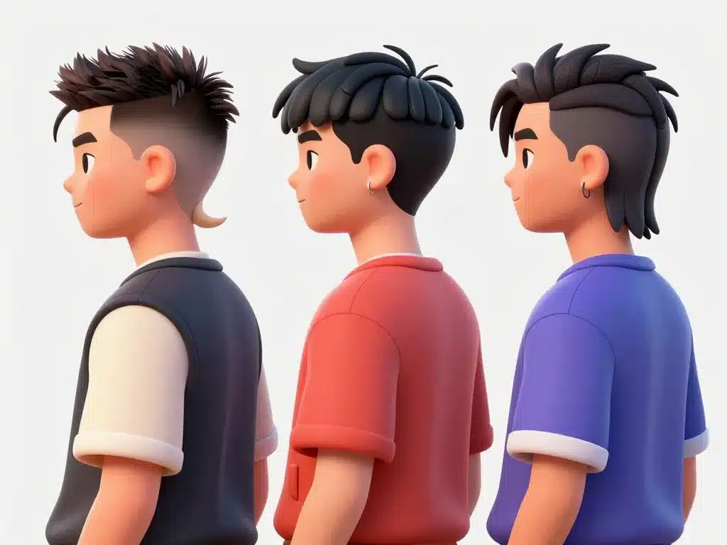 Différents styles coupe mulet homme 2023 vues