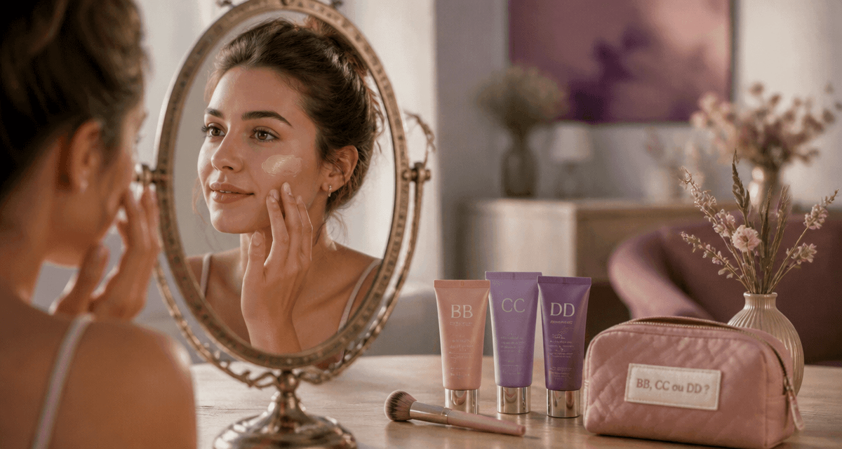 bb crème avis dermatologue jeune femme miroir